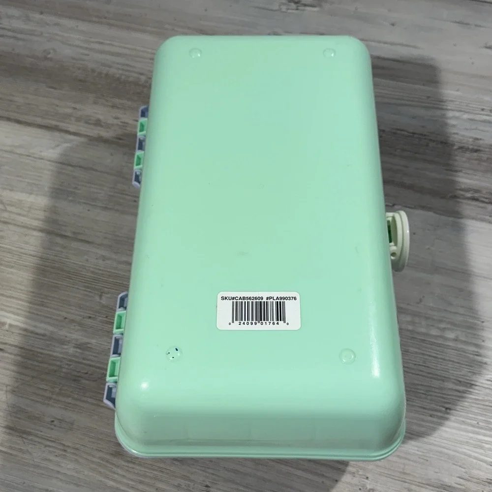 Vintage Caboodles Lavender & Mint Green Makeup‎ Carrying Case